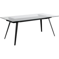 Eettafel Rechthoek Glas - 180x90x75cm - Osen