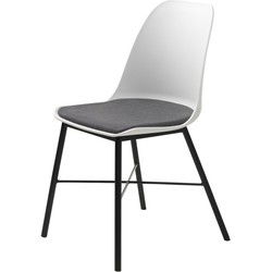 Eetkamerstoel Wit - Stof - Stoel Whistler - Set van 2