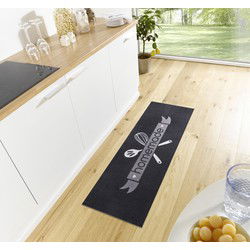 Loper - Homemade - Zwart - 50x150 cm