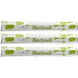 3x Stamford wierookstokjes patchouli geur - Wierookstokjes