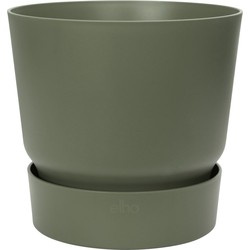 Greenville rond 25 bloempot blad groen buiten dia. 24,48 x h 23,31 cm - elho