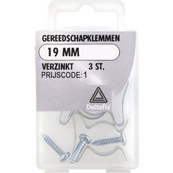 Gereedschapklemmen 19mm vz 3st
