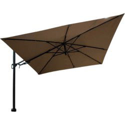 Barletta vrijhangende zweefparasol 3x3 m. taupe