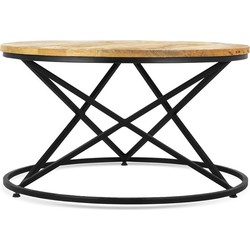 Benoa Arkansas Wooden iron Coffee Table 70 cm