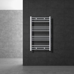 Badkamerradiator Sahara 600 x 800 mm chroom gebogen met zijaansluiting