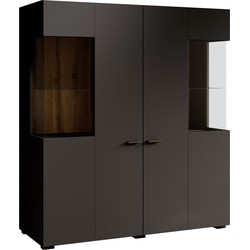 Meubella Dressoir Charo - Zwart - 110 cm