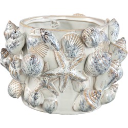 PTMD Bloempot Prince - 24x23x16 cm - Keramiek - Creme