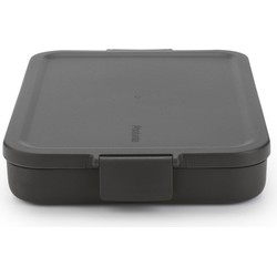 Make and Take Lunchbox plat kunststof Dark Grey