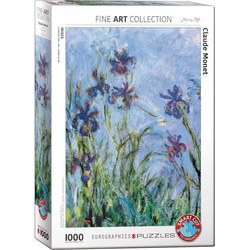 Eurographics Eurographics puzzel Irises - Detail stukjes - Claude Monet - 1000 stukjes