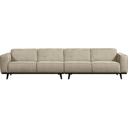 STATEMENT XL 4-ZITS BANK 372 CM STRUCTURE VELVET WHEATFIELD
