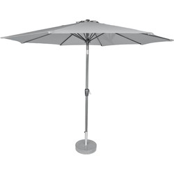 Kopu® Calma Parasol Rond 300 cm met Windvanger - Lichtgrijs