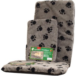 Kussen voor draadkooi grijs/paw 48x31 cm anti slip