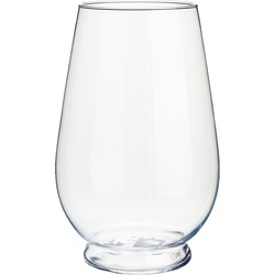Cilindervaas/bloemenvaas van glas 18 x 29 cm - Vazen