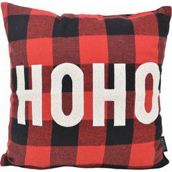 HOHO Kerst Ruit | 45 x 45 cm | Kussenhoes | Katoen