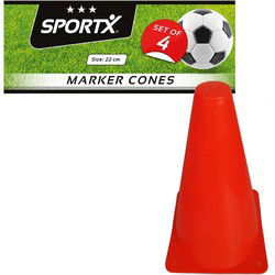 SportX Oranje Pionnen 22 cm 4 Stuks