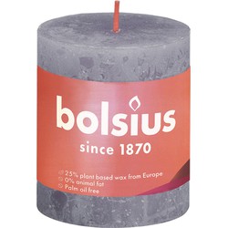 Rustiek Shine stompkaars 80/68 Frosted Lavender - Bolsius