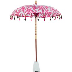 Bali parasol 250 cm roze bladeren