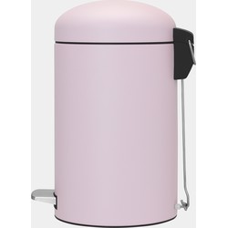 Pedal Bin Retro, 12 litre, Soft Closing, Plastic Inner Bucket - Mineral Pink