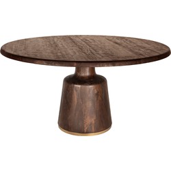 PTMD Arca veas table brown-gold