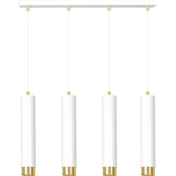 moderne hanglamp Piras Wit 4-lichts