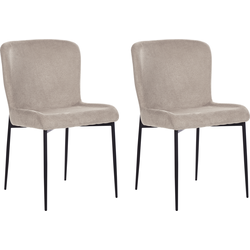 ADA - Eetkamerstoel set van 2 - Taupe - Polyester