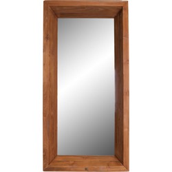 PTMD Ewan Rechthoekige Spiegel - 80 x 15 x 160 cm - Hout - Bruin