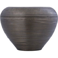 PTMD Dineo Antique Brass Sheet Alu Bombey Pot S