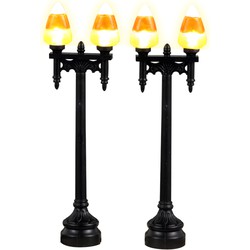 Candy Corn Street Light Set Of 2 B/O (4.5V) - LEMAX