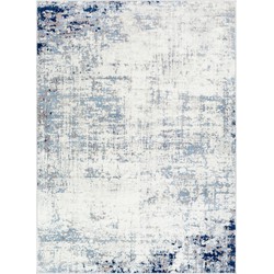 Modern Abstract Tapijt ALIX - Grijs/Blauw - 160x215 cm