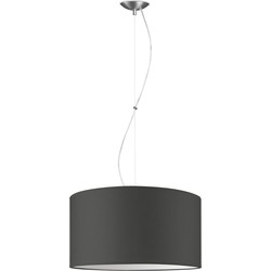 Moderne hanglamp Bling - antraciet - verlichtingspendel Deluxe inclusief lampenkap 50/50/25cm - pendel lengte 100 cm - geschikt voor E27 LED lamp - Pendellamp geschikt voor woonkamer, slaapkamer, keuken