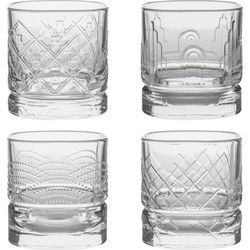 La Rochere Whisky tumbler glazen - 4x - Dandy serie - 300 ml - Whiskeyglazen