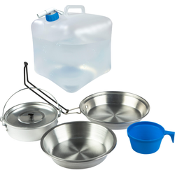 HIXA Camping Servies met Opvouwbare Jerrycan - 10 Liter - Kampeer set - Kookset