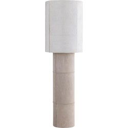 PTMD Staande lamp Joanne - 45x45x150 cm - Suede - Beige