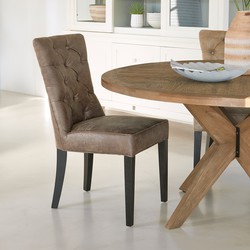 Riviera Maison Balmoral Dining Chair, pellini, coffee