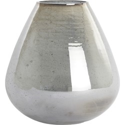 Light&living Vaas Ø31x35 cm LATERZA glas steenslag smoke