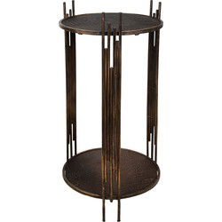 Clayre & Eef Bijzettafel Bruin IJzer