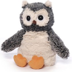 Magnetron warmte knuffel uil vogel - 26 cm - Heatpack/coldpack - Opwarmknuffels