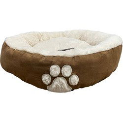 HUGS HONDENMAND OVAAL MOCHA BRUIN 61X61X13 CM
