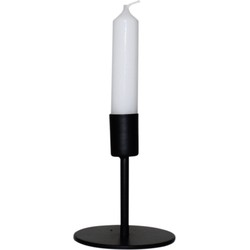 Candleholder - Basic - Metal - Black - 8x8x10cm