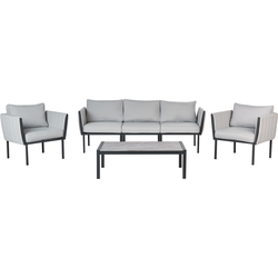 SKALA - Loungeset 5-zits - Lichtgrijs - Staal