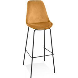 SPARK barkruk 49x45x115 cm Mosterd
