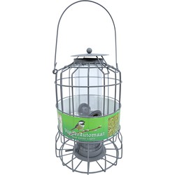 Boon Vogel voedersilo - grijs - 36cm - metaal - voor kleine vogels geschikt - Vogel voedersilo