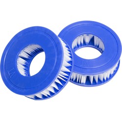 Beliani Filterkartusche - Whirlpools voor buiten-Wit-Synthetisch materiaal