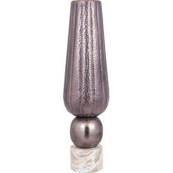 PTMD Bloempot Marive - 20x20x76 cm - Aluminium - Brons