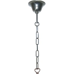 LumiLamp Snoerpendel Ketting Tiffany  130 cm  Goudkleurig Ijzer Pendellamp
