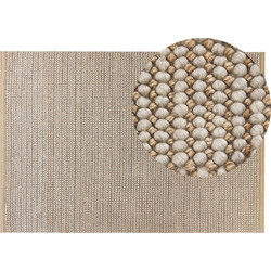 BANOO - Vloerkleed  - Lichtbeige - 140 x 200 cm - Wol
