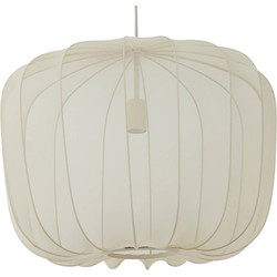 Light & Living - hanglamp - Plumeria - beige wit - textiel - Ø 60cm - E27 - 2963527