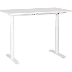 DESTINAS - Elektrisch Verstelbaar bureau - Wit - 120 cm - Spaanplaat