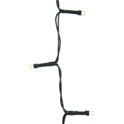 Lumineo Kerstverlichting - 3x - batterij - warm wit - buiten - 50 LEDs - Lichtsnoeren
