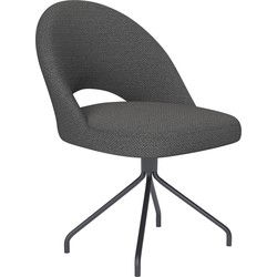 Housecraft Living Mick Eetkamerstoel Draaibaar Metaal Spider Grijs